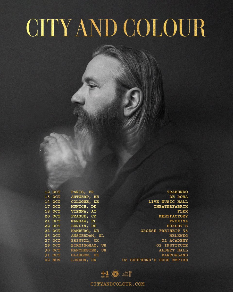 cityandcolour's tweet image. 🎫 On Sale Now - UK / EURO tour 

➣ cityandcolour.com