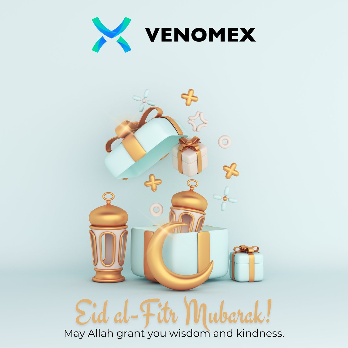 Venomex wishes you Eid Mubarak!
May this Eid be a reminder for all of us to continue living our lives with kindness, compassion, and generosity towards others. May Allah accept all of our good deeds, forgive our sins, and grant us the blessings of this beautiful occasion.