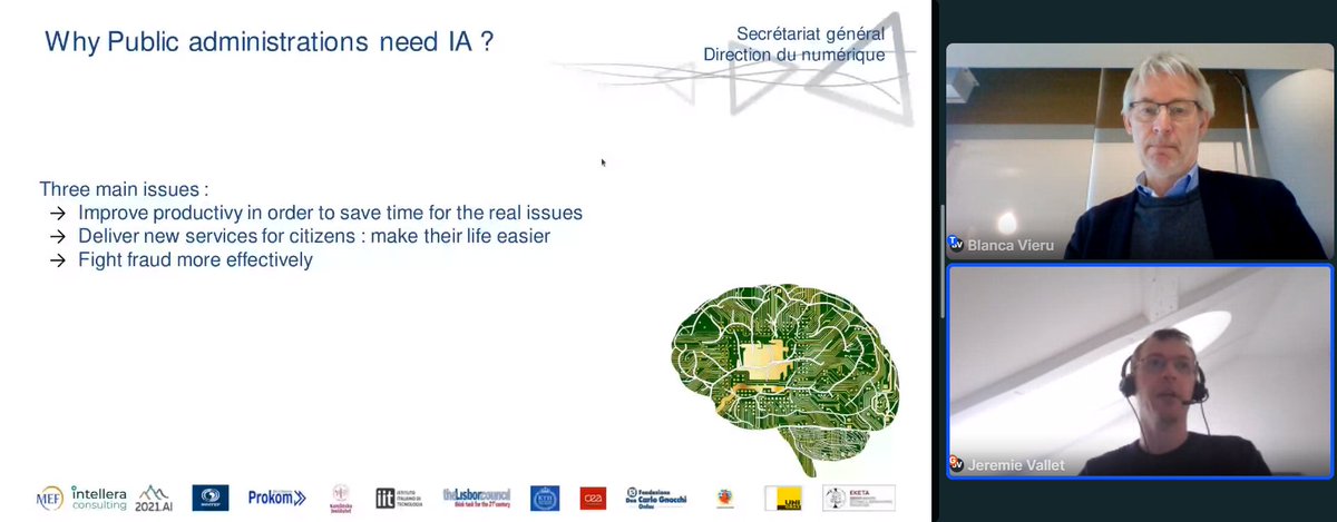 NoiPA_social's tweet image. ✅ Jérémie Vallet, Direttore Progetti e Servizi #Digitali del Dipartimento Digitale - Segreteria Generale dei Ministeri francesi degli Affari Sociali: "Perché la #PA ha bisogno dell'#AI? Per tre motivi: migliorare la produttività, offrire nuovi #servizi, combattere le frodi".