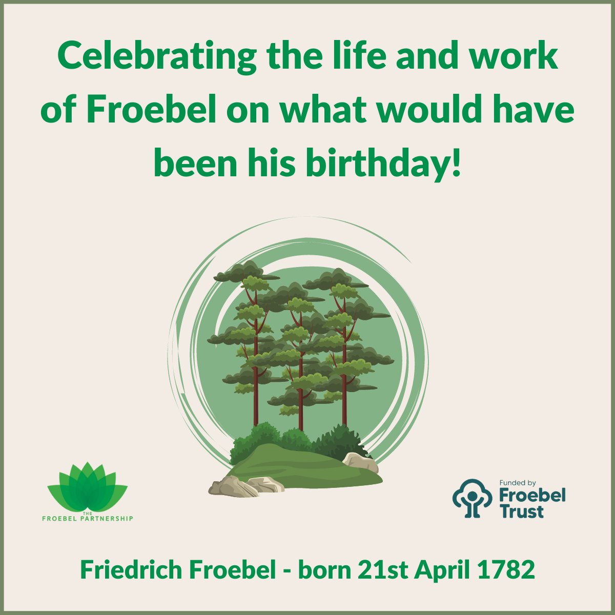 Celebrating the life and work or Froebel on what would have been his birthday! #FriedrichFroebel #onthisday #earlyyearseducation