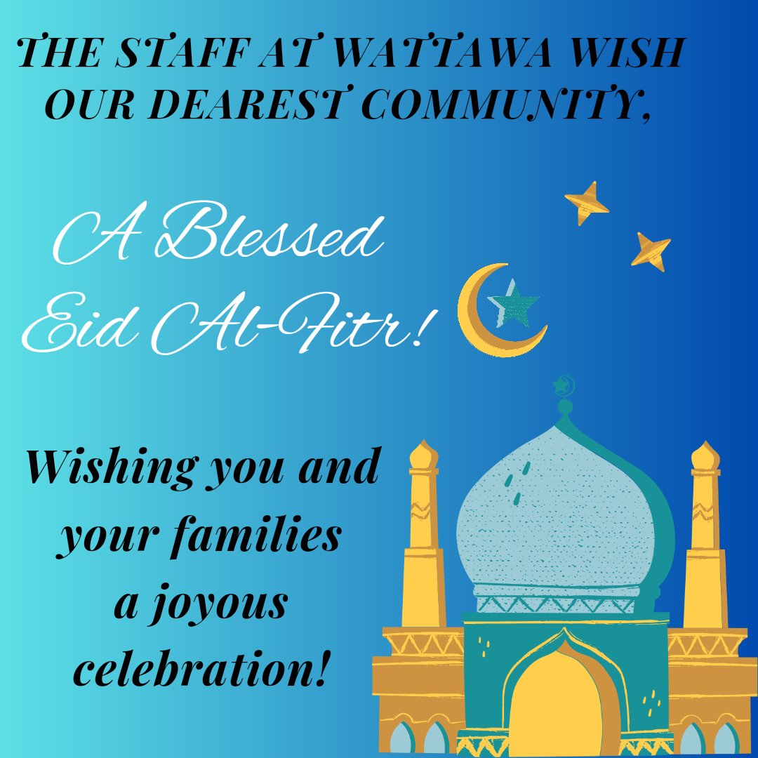 WattawaHtsPS's tweet image. The staff @WattawaHtsPS wish our dearest community a blessed Eid Al-Fitr. Eid Mubarak! 🌙 #EidAlFitr2023