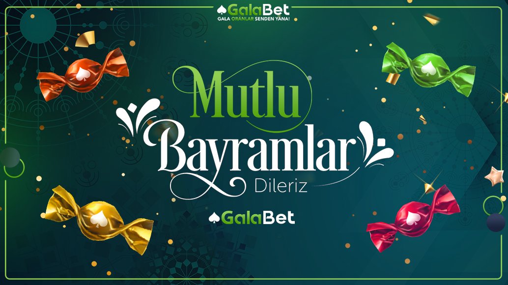 Mutlu Bayramlar! 🍬

GalaBet Olarak Sağlıklı ve Mutlu Bir Bayram Geçirmenizi Dileriz. ✨