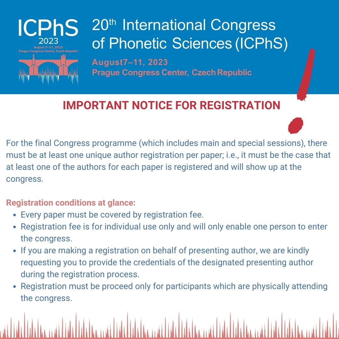 icphs2027's tweet photo. Important notice for registration!
https://t.co/Ckd8XGkb6W
#icphs2023 #registrationrules https://t.co/ErDFJYtXSp