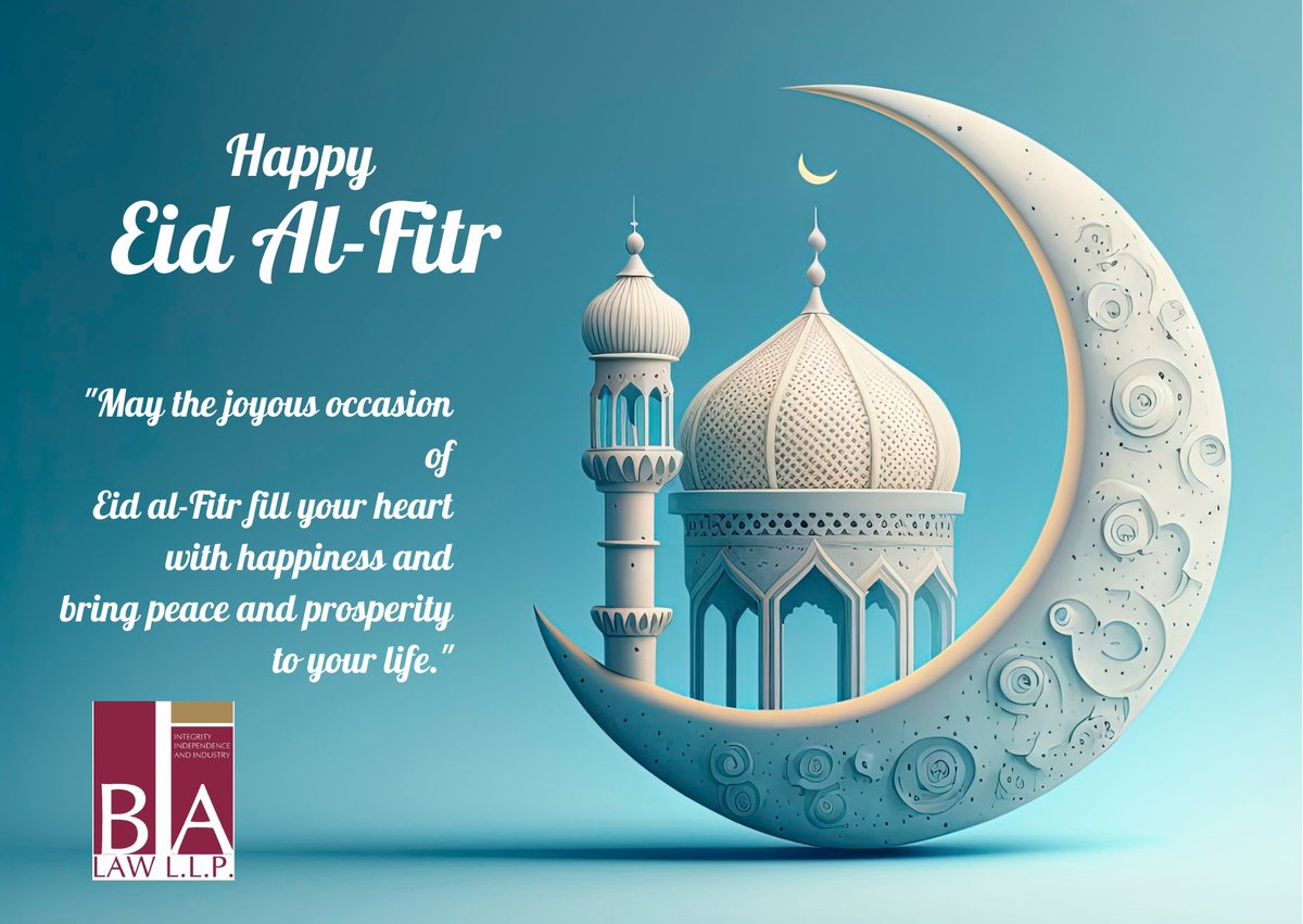 BALAWLLP1's tweet photo. May this joyous occasion of Eid Al-Fitr fill your heart with happiness and bring peace and prosperity to your life.  #ramadankareem #eidalfitr #balawllp #celebration https://t.co/xhFvf0mJo8