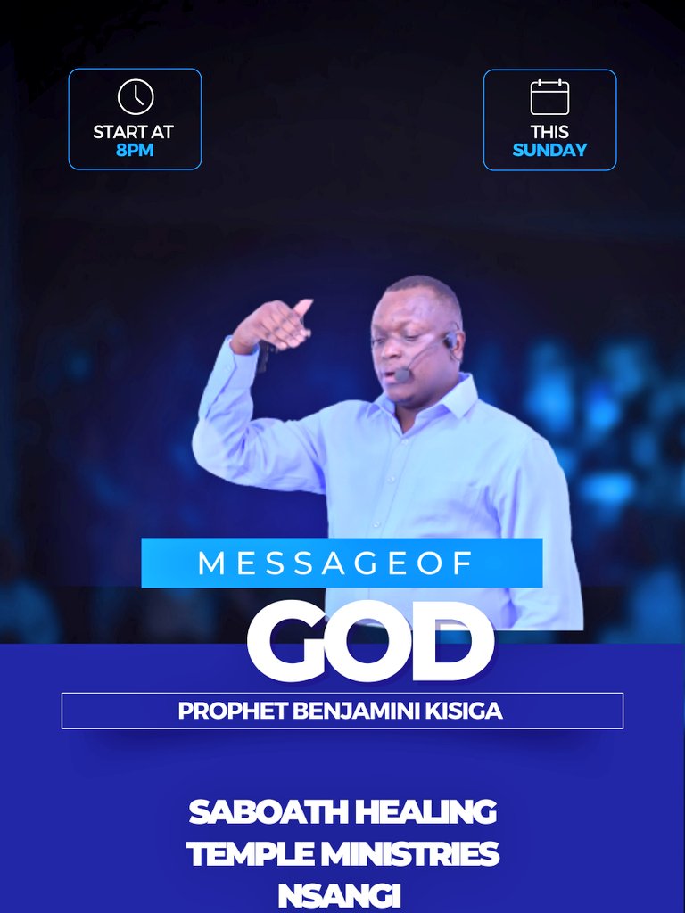 KisigaProphet's tweet photo. 🎙#GOD SPEAKS TO HIS PEOPLE TODAY THROUGH THE GIFT OF #PROPHECY catch up with me on this Sunday for your #message https://t.co/2WRAlFgd8b
#bible #church #husbandandwife #jesussaves
#jesuschrist #scripture #christian #amen #worship
#godisgood #blessed #hope #truth #gospel #inspi https://t.co/eH6X0aduIK
