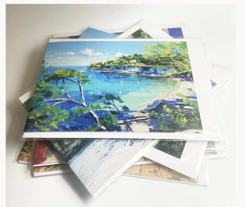 Pack of 7 GreetingsCards depicting Paintings by the artist Colin Carruthers £15 paperbackprints.com/products/packs… #freeUKshipping #colincarruthers @ColBCarruthers #landscapes #seascapes #stilllife #cityscapes #frenchriviera #britishisles #scotland #ireland #fineart #painting #coast