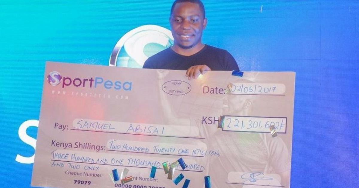 SportPesa's tweet photo. 🔥#FlashBackFriday

🏆Mega Jackpot Winners! 👏

✔️Samuel Abisai - 221 million!
✔️Gordon Ogada - 230 million!
✔️Cosmas Korir - 208 million! 

Pia wewe unaweza timiza dreams zako za ku-join hii list this weekend. Shinda Kshs. 297,236,741💰

Seti BET yako HAPA📲https://t.co/DuCLuircIy cheza na 99 bob!

#TuendeleeNaSportPesa