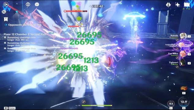 S7_Symphony's tweet photo. Hyperbloom Miko isnt real, stop having fun!! 
Me: explosion brrrrrrrr 
#genshinimpact #yaemiko https://t.co/OImYfgoIzs
