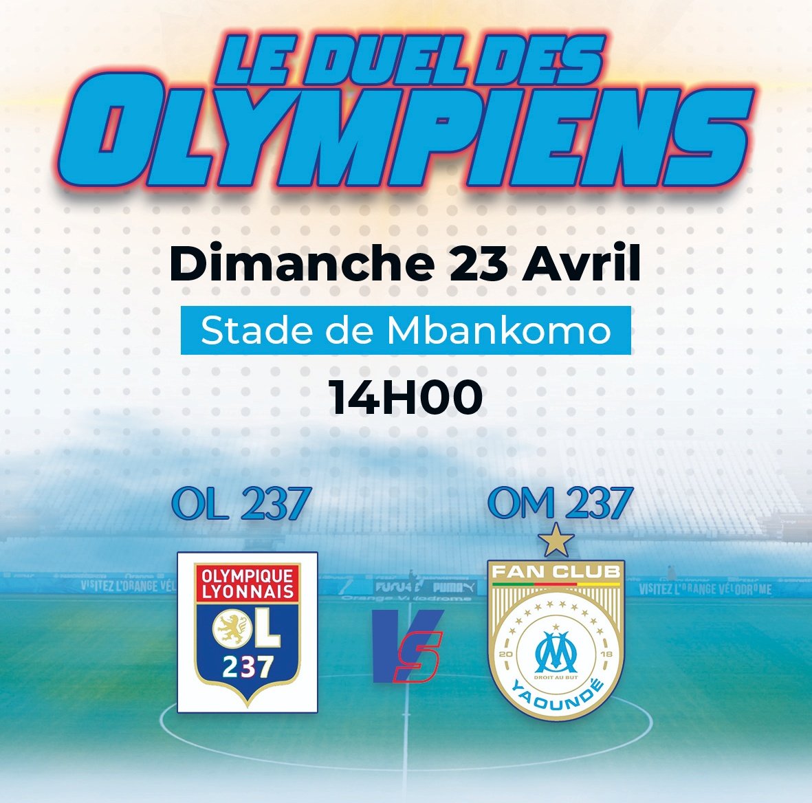 OL_237_Officiel's tweet photo. #OL237EVENT
#OLYMPICO237
En prélude au match @OL vs @OM_Officiel, les fan-clubs des 2 équipes se livreront une bataille amicale ce dimanche après-midi à Mbakomo ⚔️⚡
Fans de @Fan_OL_Cameroun et de @237Om vous êtes attendus nombreux pour ce moment de partage 🫂
#OL237 #Gones237 https://t.co/DAqbvAksEc