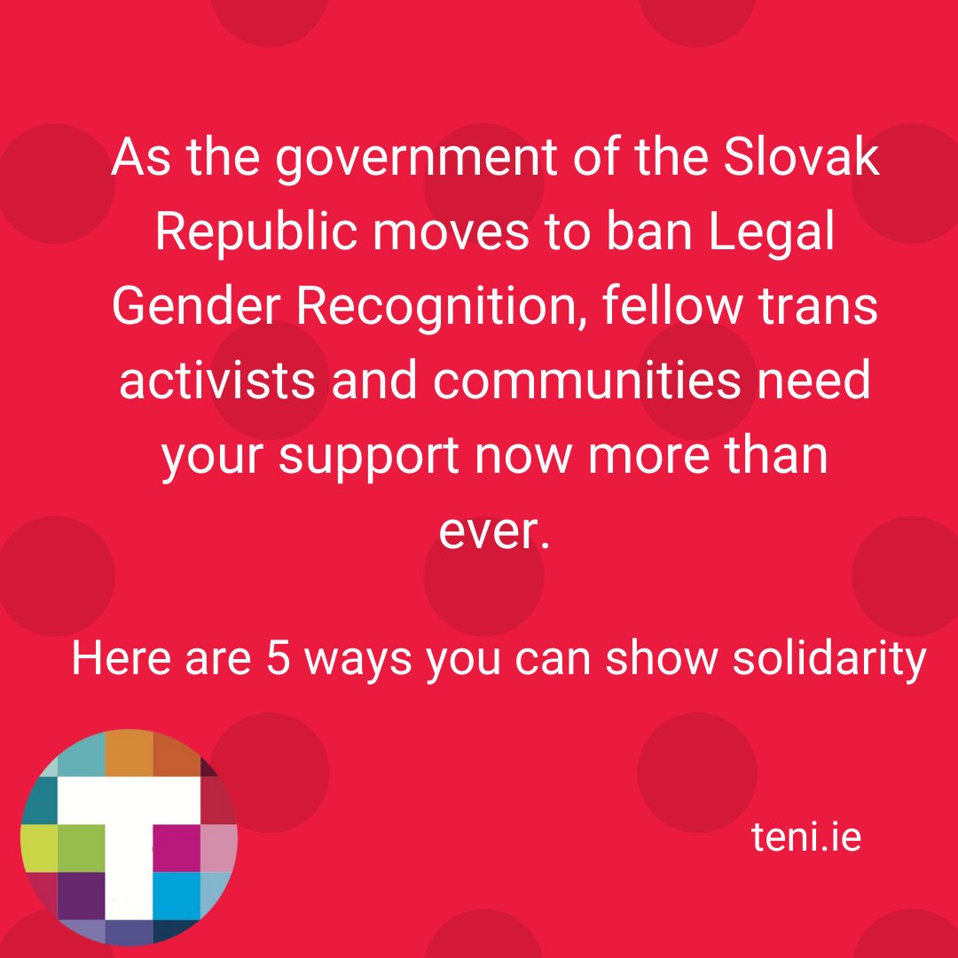 TENI_Tweets's tweet photo. Podporujeme transrodových ľudí na Slovensku! We support transgender people in Slovakia https://t.co/g02Wp8iD7L