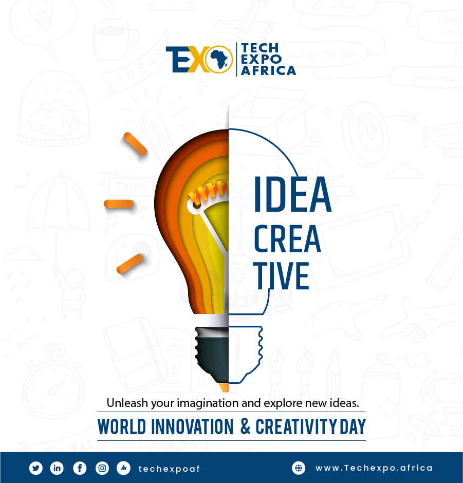 Today we celebrate the power of imagination and the endless possibilities it brings. Let's keep pushing boundaries and inspiring the world with our ideas. Happy World Innovation and Creativity Day!🚀💡 

#WorldInnovationDay #CreativityDay' #TechExpo #innovation #creativity #idea