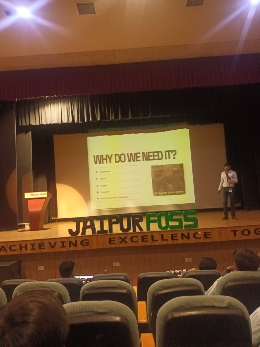 NitinChand18162's tweet photo. Just got back from #JaipurFoss and feeling inspired! I attended some amazing talks, learned so much, and had the chance to connect with some truly great contributors to the #opensource community. Can't wait for next year's event!" #FOSS #techconference @jaipurfoss 
@janesh_dani https://t.co/xT6zIebwHG