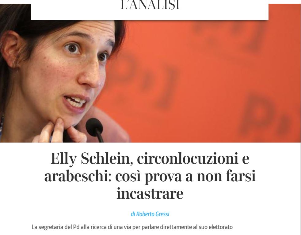 Hahahahaha, L'ANALISI. Di cosa? Tanti paroloni, per dire che quando quella tipa parla, nessuno capisce una mazza di quello che dice. Ma per la SX è una STRATEGIA. Per la SX è un valore! Hahahahaha, fantastico! #ilnulla #strategia #analisi #delusional