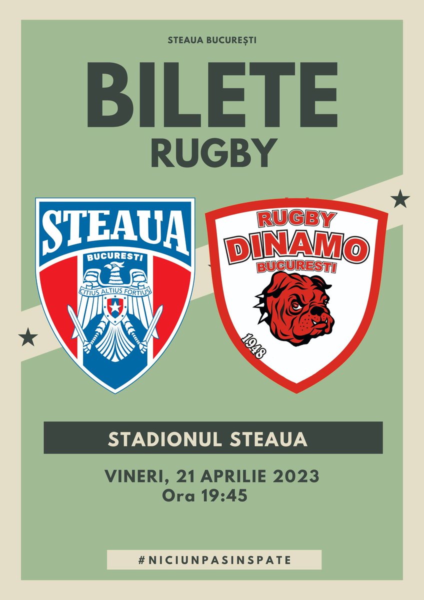 make2000's tweet photo. Diseară avem Steaua - Dinamo pe Ghencea. La rugby, boys, la ce prostii vă gândeați?! Vă las aici Imnul Stejarilor, spre ascultare și redistribuire. https://t.co/JHHfPirqBK #rugbyRomania https://t.co/SSE67EPn7R
