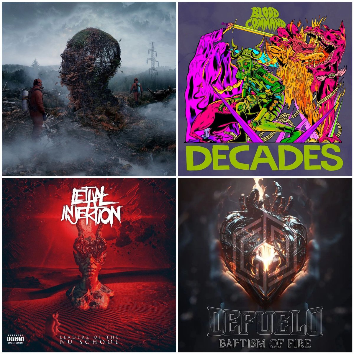 core_weekly's tweet image. Today's New Releases 

@badloveau - Mono No Aware, Pt. II
@bloodcommand - Decades
@lethalinjektion - Leaderz Of The Nu School
@defueld - Baptism Of Fire

#badlove #bloodcommand #lethalinjektion #defueld