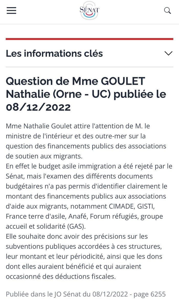 CharlesPrats's tweet photo. 🟣💶 #immigration Les associations d’aide aux migrants ont touché 750 millions d’euros de subventions de la part de l’Etat (hors collectivités territoriales) en 2021.
👉🏻 Réponse toute fraîche (semaine dernière) du ministre de l’intérieur à une question de contrôle posée par la sénatrice @UDI_off Nathalie Goulet @senateur61 
https://t.co/j9TsdGAozv