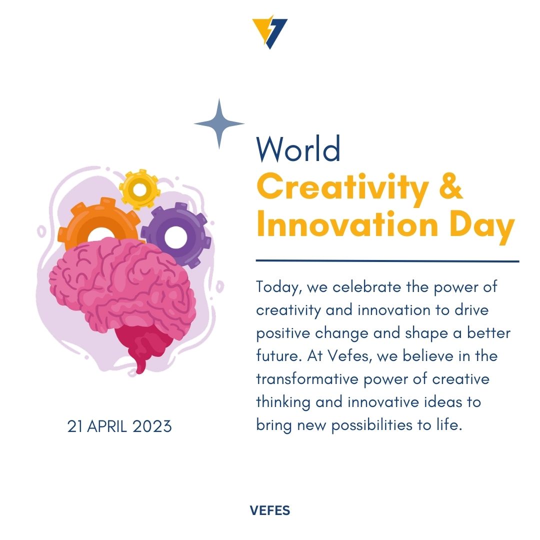 vefes_'s tweet photo. Let's inspire each other to think outside the box and push the boundaries of what's possible. Happy World Creative and Innovation Day!

.

.

.

#vefes #team #WorldCreativeandInnovationDay #Creativity #Innovation #OutoftheBoxThinking #TransformativeIdeas #PositiveChange https://t.co/LZecoUy9v9