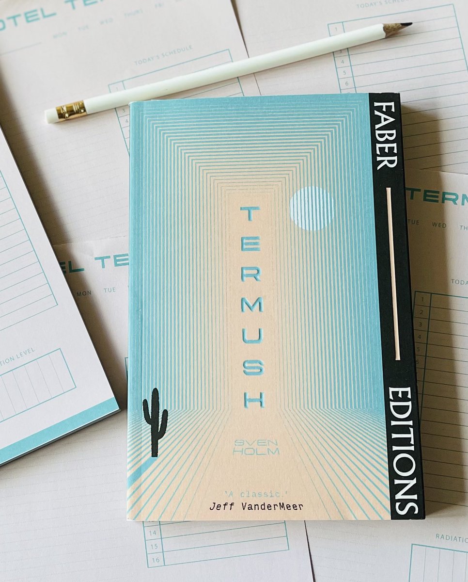 yearsofreading's tweet photo. Thank you so much to @doctor_darling and @FaberBooks for this beautiful Faber Edition of #Termush by #SvenHolm  

I love the premise of guests staying in a seemingly idyllic hotel after a nuclear apocalypse- especially when all is not as it seems… https://t.co/YxTFY1yWD5