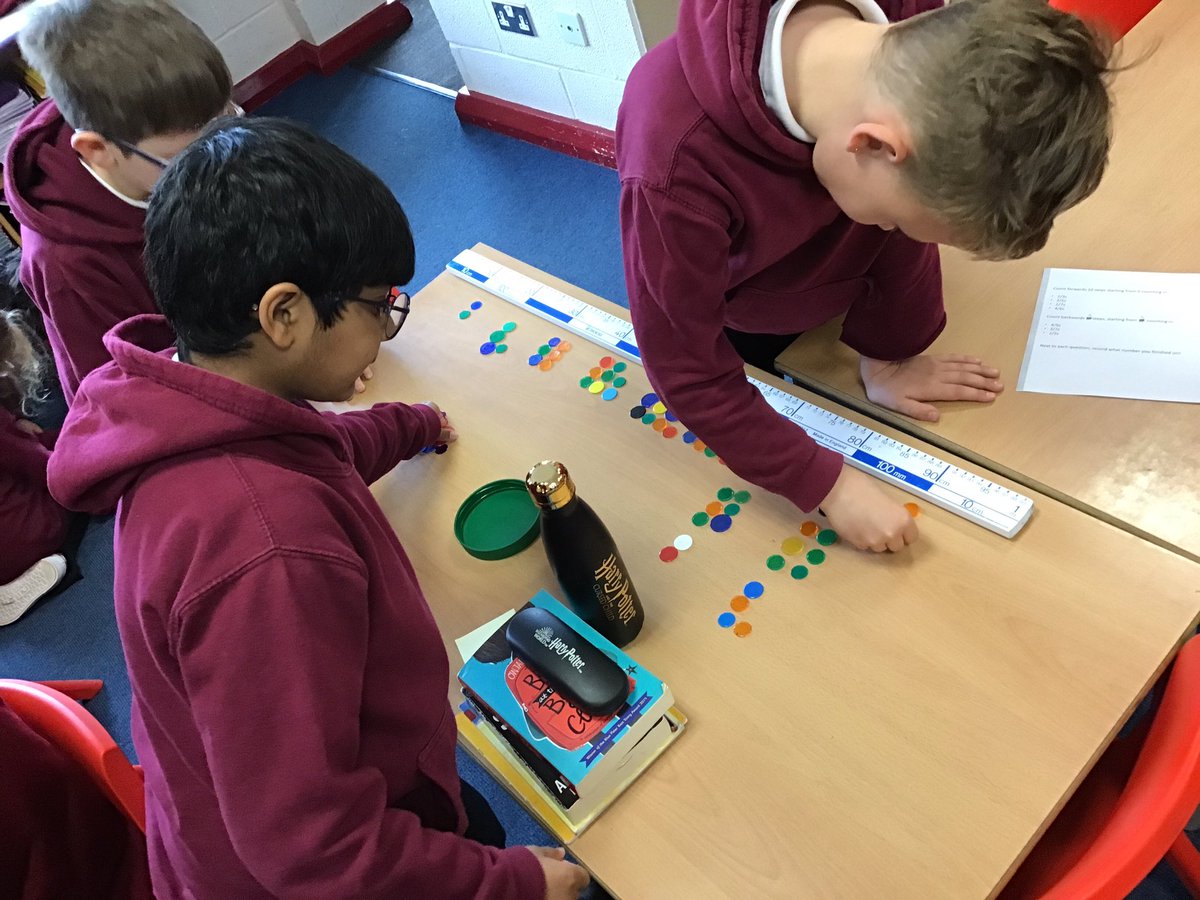 CharterYr4's tweet photo. Griffins have been using resources, inside and outside the classroom, to help us count in fractions beyond 1 whole! #chartermaths https://t.co/uWcNu8QM7T