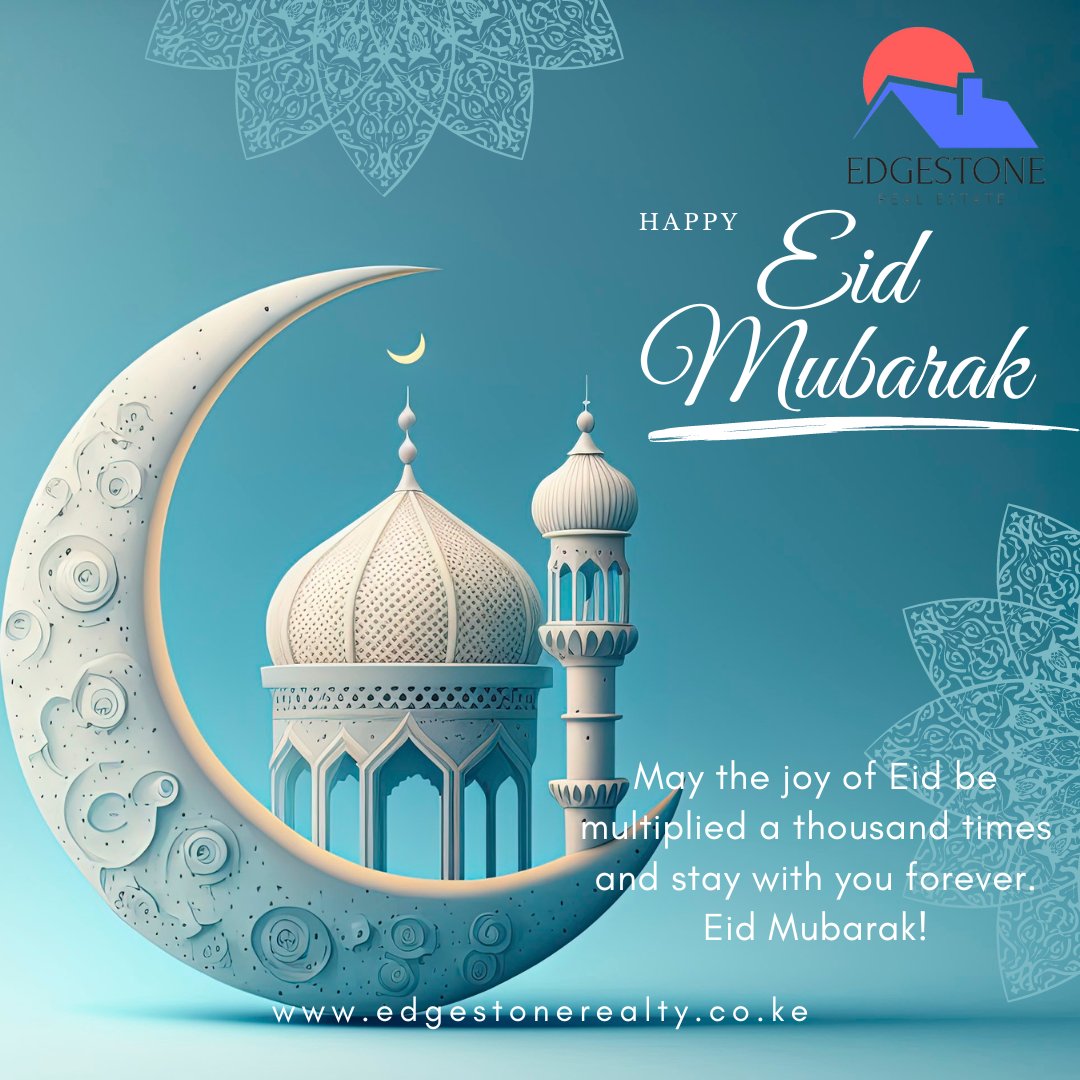 steveogut's tweet photo. To our Muslim brothers and sisters...

May the joy of Eid be multiplied a thousand times and stay with you and your families forever. Eid Mubarak!

Thank you your business, referrals and continued patronage of our services. Edgestone is appreciates you.

#eidmubarak
#EidUlFitr https://t.co/dCEhSXvDpB