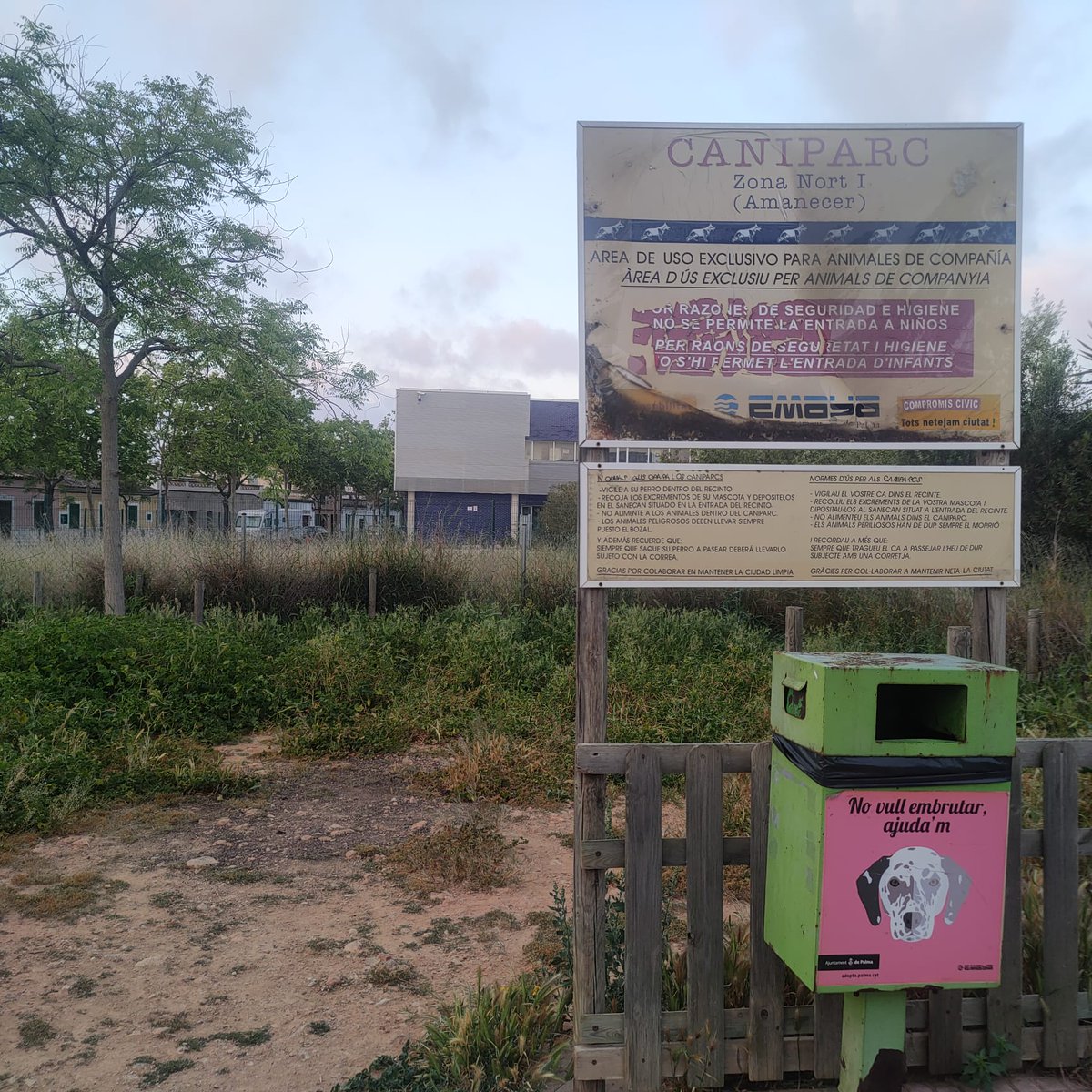 pepbauza's tweet photo. En Comisión nos comentaba la exquisita limpieza de estas zonas de ocio canino el Regidor de Medio Ambiente y a la vista está, es lo que hay en la zona del Mercadona en la carretera de Sóller. Se lo han olvidado, de ahí su extremo abandono. #Palmacomoencasa #Palmaciudadintegradora https://t.co/LR1CrB90XI