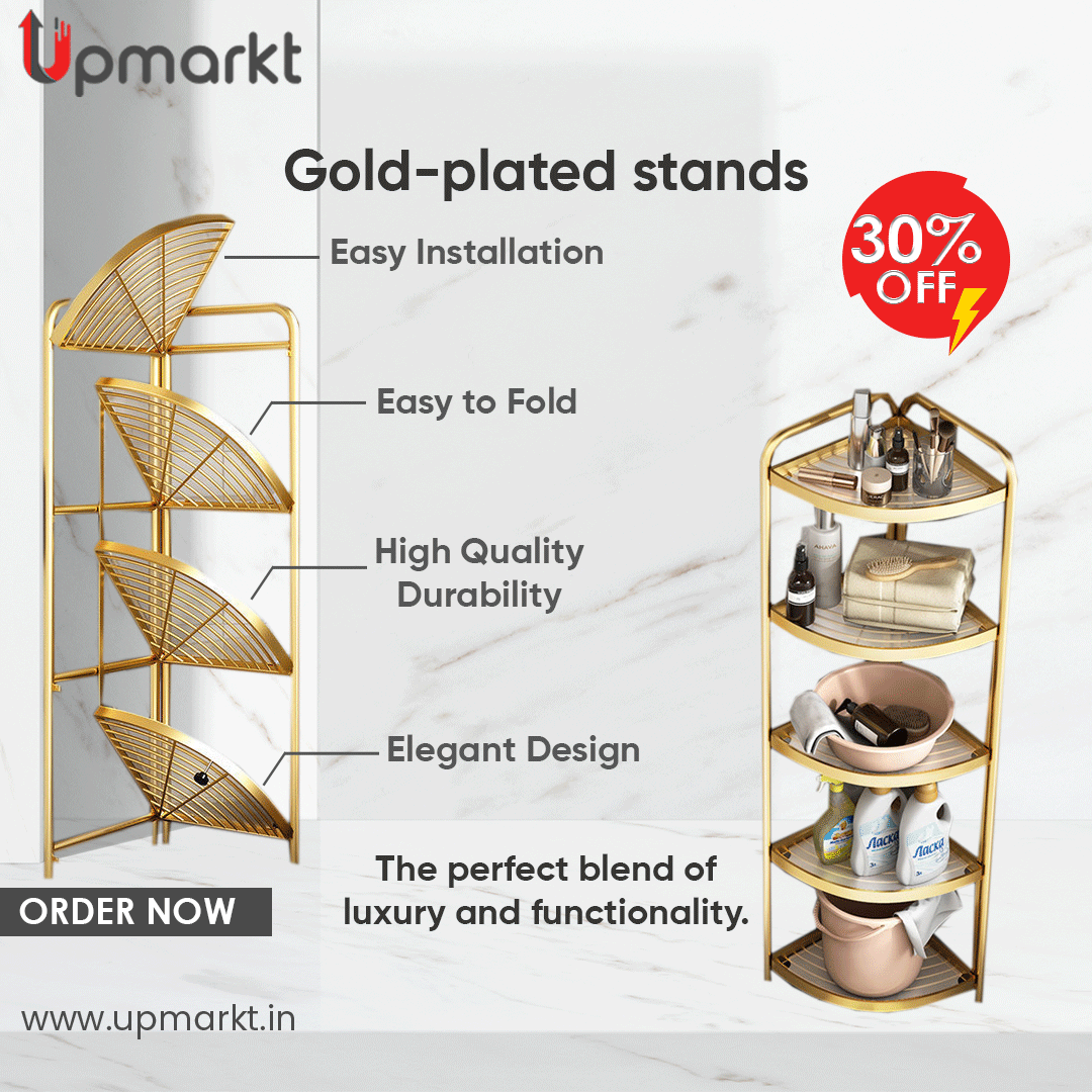 upmarkt's tweet photo. Make your home feel like a five-star hotel with our exquisite gold-plated stands.

Visit us at https://t.co/F7yRdovoD4

#upmarkt #bathroomessentials #bathroomstands #kitenessentials #kitchenstand https://t.co/0bKiFhyZDv