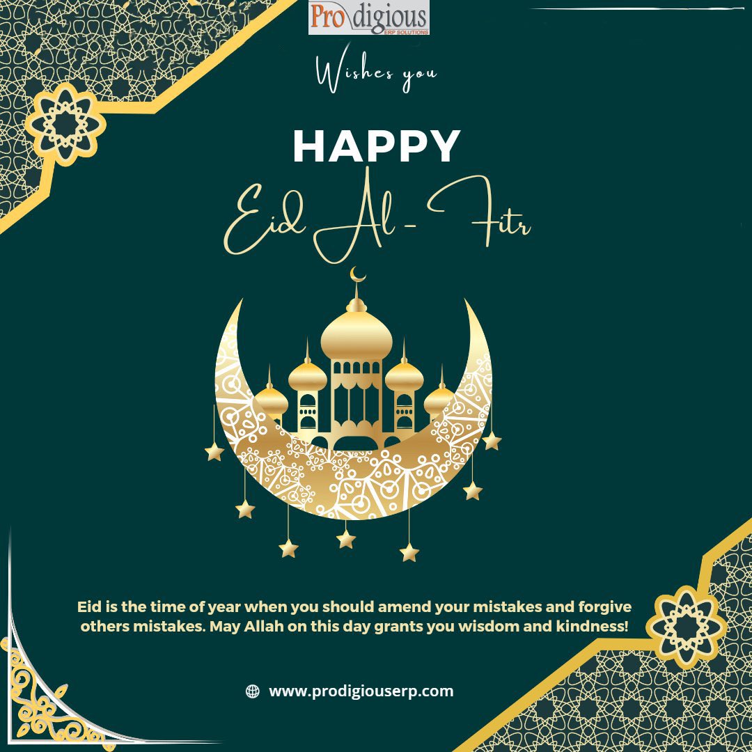 Prodigious_ERP's tweet photo. Eid is a time to celebrate the spirit of togetherness &amp; harmony. May this special occasion bring you closer to your loved ones and fill your heart with joy. #EidMubarak 🌙 

#Eid #EidUlFitr #EidMubarak2023 #Ramadan #RamadanMubarak #celebration #EidAlFitr #EidAlFitr2023 #Eid2023 https://t.co/5RMBhyKx5h