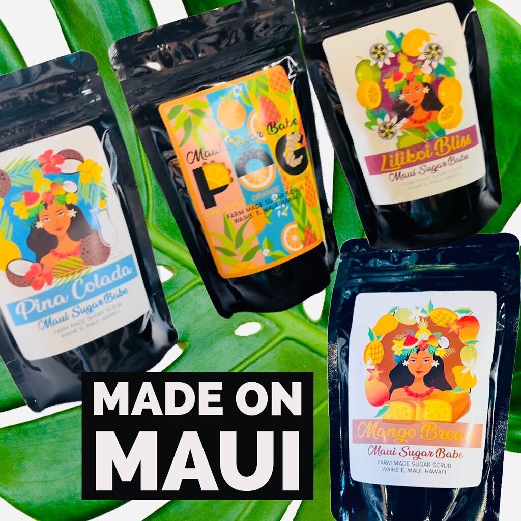 daHawaiianStore's tweet photo. Your skin will thank you! These fabulous scrubs are crafted right here on Maui using all natural farm fresh ingredients.  #mauimade, #madeonmaui, #mauisugarbabe, #sugarscrub https://t.co/mKHQXpSLVi https://t.co/3Al5TZ0kkh