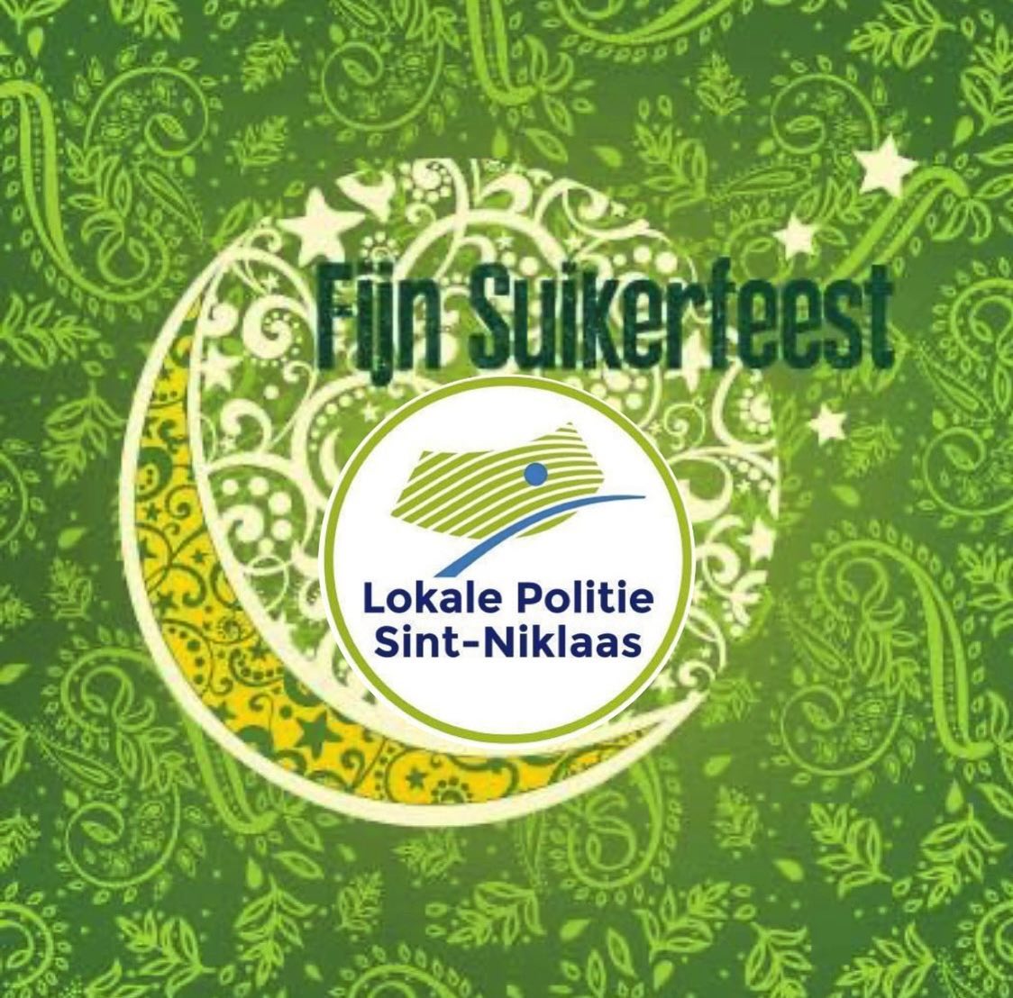 PZSintNiklaas's tweet photo. Fijn Suikerfeest/ Eid-al-Fitr aan al onze collega’s en inwoners die vandaag deze dag vieren!
#instapolice
#verbinding
#feest
#suikerfeest https://t.co/UZkINKNMZJ