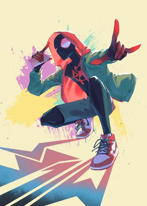 久しぶりに描いた#spiderverse 