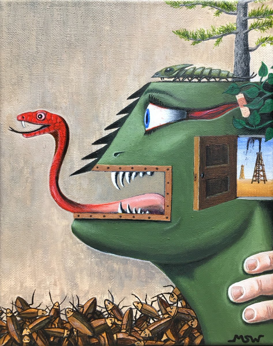 The Harder You Squeeze Her The Worse It Will Get by Michael S. Wiggs  #artwork