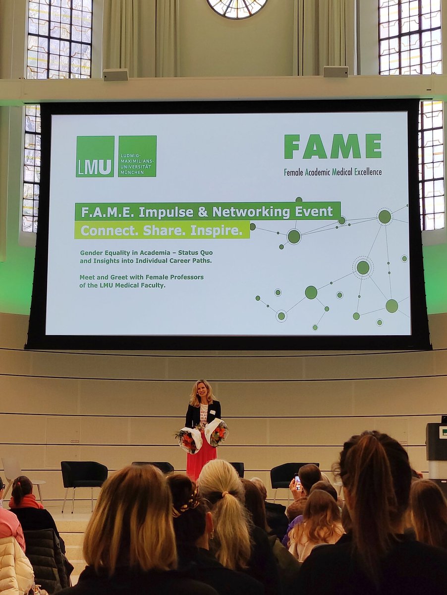 philipp_nora's tweet photo. Combined female power at the FAME Event - a great initiative to foster female careers @LMU_Muenchen @LMU_Uniklinikum led by my mentor @MSubklewe! https://t.co/jrFGjhNrxq