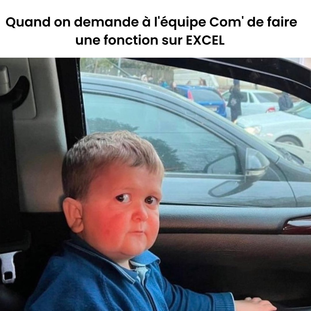 Inspiré de faits réels !😅 On n'est pas tous nés égaux face à Excel ...👀