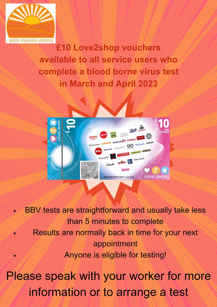 NYHorizons's tweet photo. If you haven't already been tested, please speak to your worker about getting a BBV test and the benefits this could mean for you

#HepCULater #EliminateHepC #BBV #BBVTesting #Elimination #Treatment #Recovery #HepatitisAwareness https://t.co/4t1cKkeECF