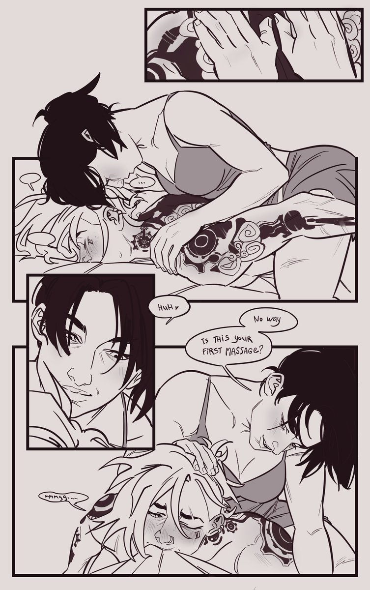 matsuthemoth's tweet photo. #caitvi silly doodle about back massage https://t.co/fycxNAC5Ix