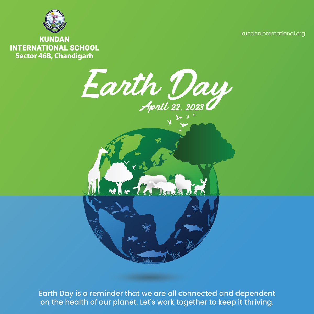 On this Earth Day🌍let's remember that every small action counts towards creating a better future for our planet. Let's do our part to make a difference🌱💚
 
#OneEarthOneFuture #EarthDay #NatureIsMagic #KundanInternationalSchool #SchoolInChandigarh #Chandigarh #Education