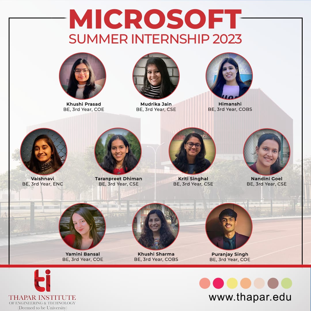 Thapar Institute of Engineering & Technology on Twitter "We are