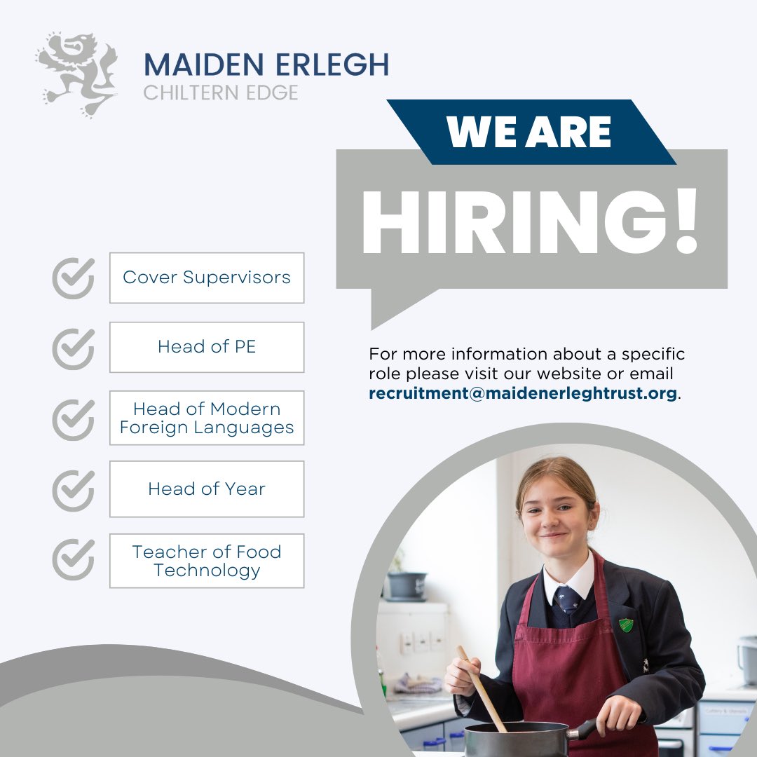 VACANCY ALERT!🚨 For more information about a specific role, please visit our vacancies page 👉 bit.ly/3obVFv3