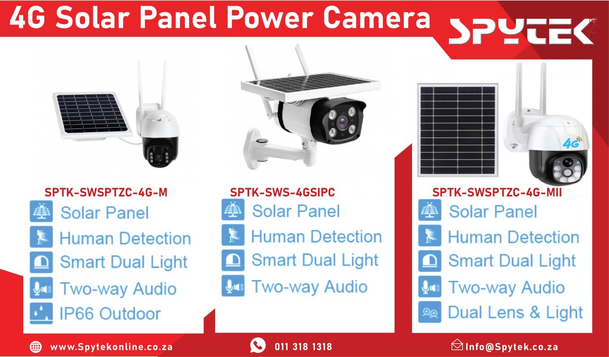 SpytekSA's tweet image. #solarpower #LoadSheddingSolutions #solarcamera #OutdoorCameras #spyteksa #spytek #Stage6 #LoadsheddingStage8