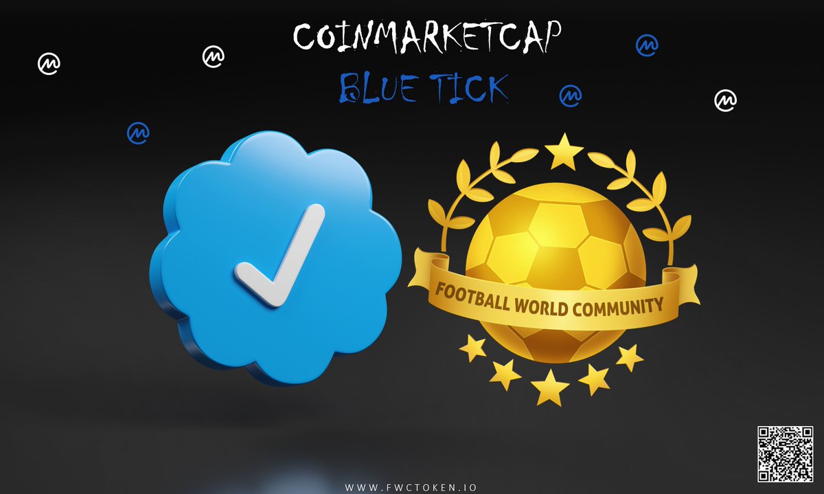 FWCOMMUNITY_Q2T's tweet photo. 📣@CoinMarketCap 

Blue tick! ✅️👀

⭐Link: Ⓜ️
https://t.co/WLZ3igYTS4

#Binance #FWC #CMC
#News #coinmarketcap
#bnb #bscscan #tick
#bluetick #cryptocurrency
#market #cmc #Community
#FootballWolrdCommunity https://t.co/0BlZVYjEJ5