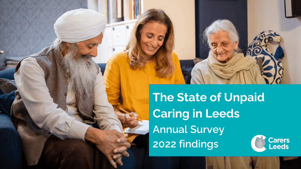 𝗧𝗵𝗲 𝗦𝘁𝗮𝘁𝗲 𝗼𝗳 𝗨𝗻𝗽𝗮𝗶𝗱 𝗖𝗮𝗿𝗶𝗻𝗴 𝗶𝗻 𝗟𝗲𝗲𝗱𝘀 Today we are publishing a report based on our annual survey of unpaid adult and parent carers across the city. Read about their concerns, their experiences and what matters most to them. carersleeds.org.uk/thestateofunpa…