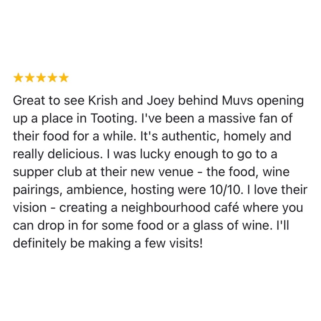 If you’re on the hunt for an interesting, tasty Saturday night plan - join us at our supper club in #Tooting 

Dual heritage British / Sri Lankan with fun wines + good vibes 🌴 

Book here ⬇️ Sat 22 April from 7pm:

muvsallday.com/supperclubs/mu…