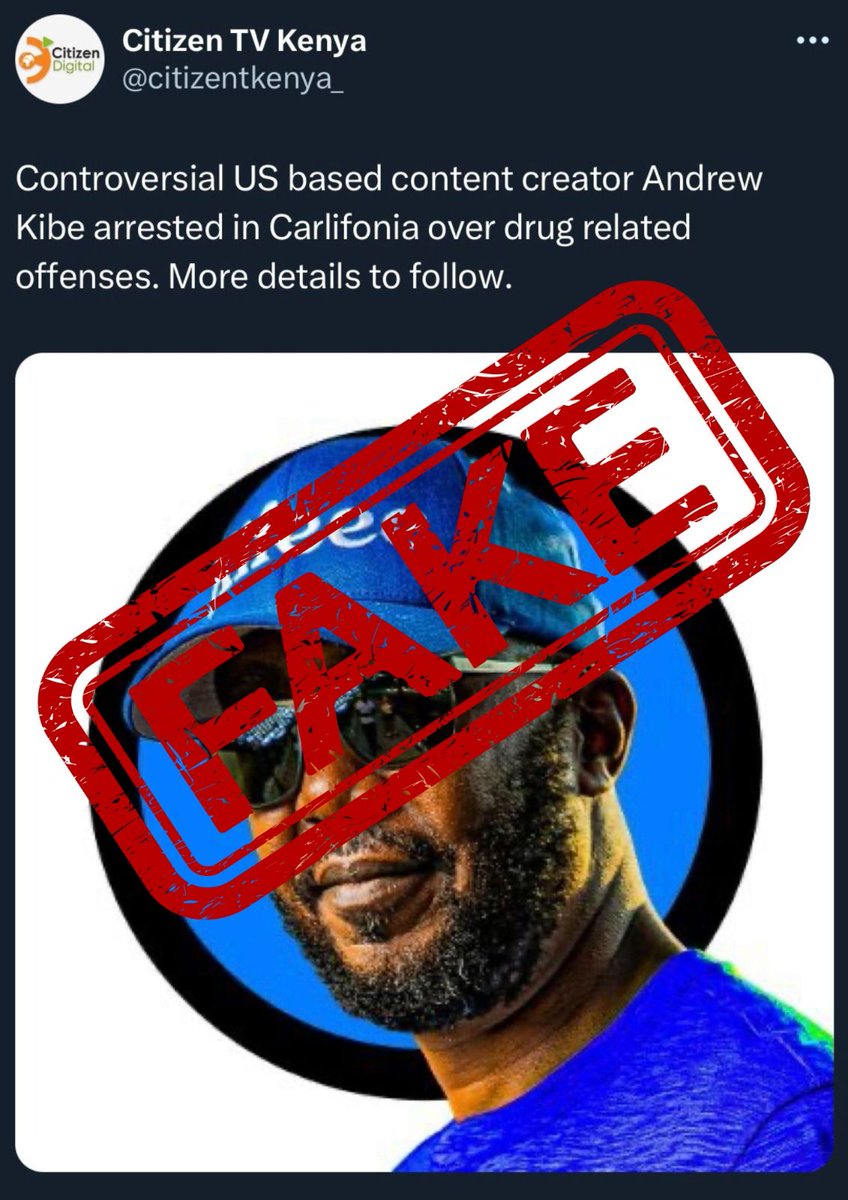 FactChecker_Ke's tweet photo. Beware! Follow the Official @citizentvkenya page. https://t.co/u7eHPJ79EI