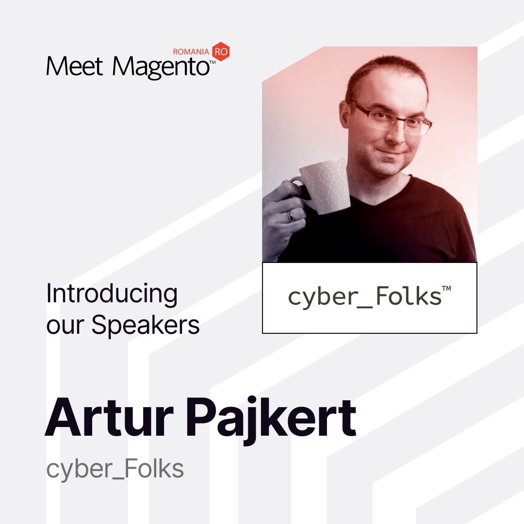 Who will be the next speaker to take over the#mm23ro stage? 🤔  

🥁 Drum roll…  Artur Pajkert from cyber_Folks will be there on 8th of May to share his knowledge with all of us!  

Book your seat at the conference!  Click here 👉 bit.ly/MeetMagento202…