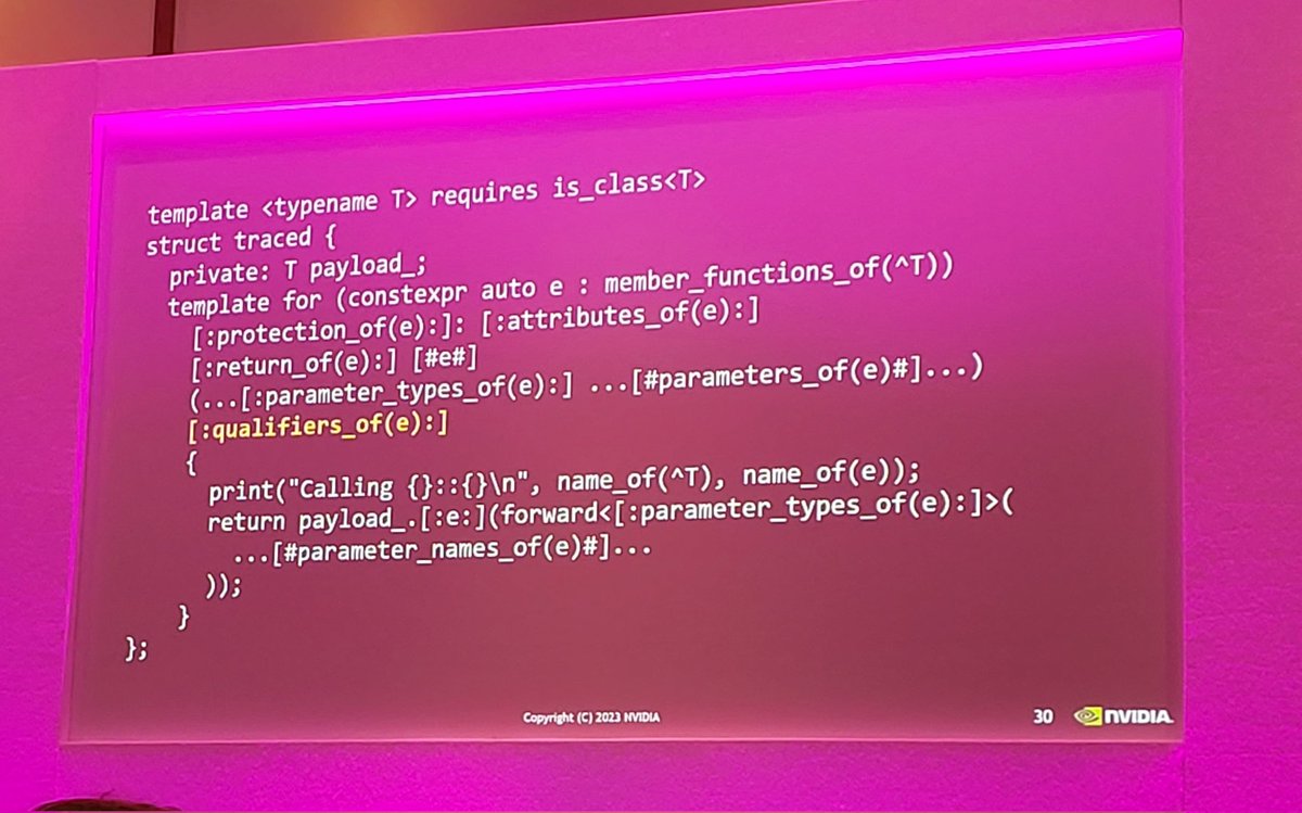 m_chatt's tweet image. Thank you very much @blelbach for your keynote about future C++ features (reflection, senders, pattern matching).
Very excited but definetely convinced that I should not teach the language to my daughter 😅

Hope to see you again at #cppnorth next July.

#accuconf 
#accuconf23