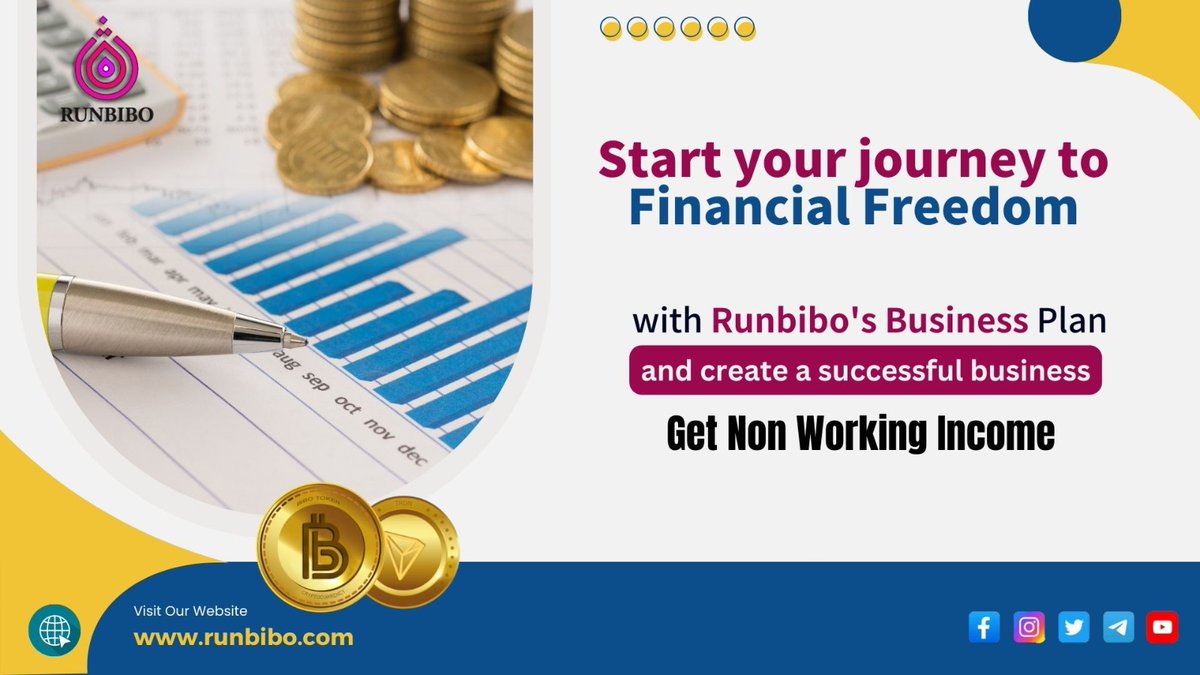 run_bibo's tweet photo. 😎Start your journey to financial freedom💸
🔄Join the Runbibo community🔄
🤩and create a successful business✅
💰Get Non Working Income 💰
📝Register Now!📝
🌐https://t.co/TKHzuVobud🌐
 #runbibo #jurney #financialfreedom #runbibobusinessplan #success  #joinnow https://t.co/RRfycYLD9t