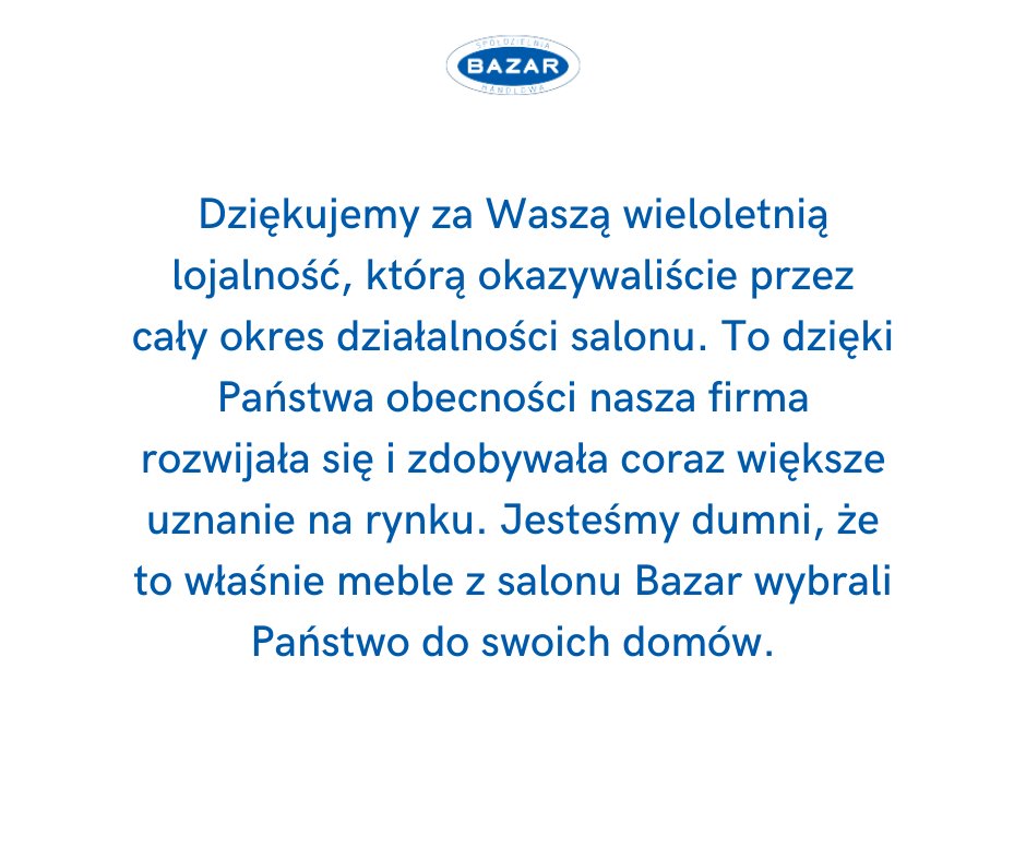 shbazar's tweet photo. Działamy do końca kwietnia! Zapraszamy na wyjątkowe okazje cenowe — meble wypoczynkowe najwyższej jakości. Dziękujemy za wieloletnią lojalność i zaufanie, nasza firma rozwijała się dzięki Państwu. https://t.co/9h9JGq0kAl