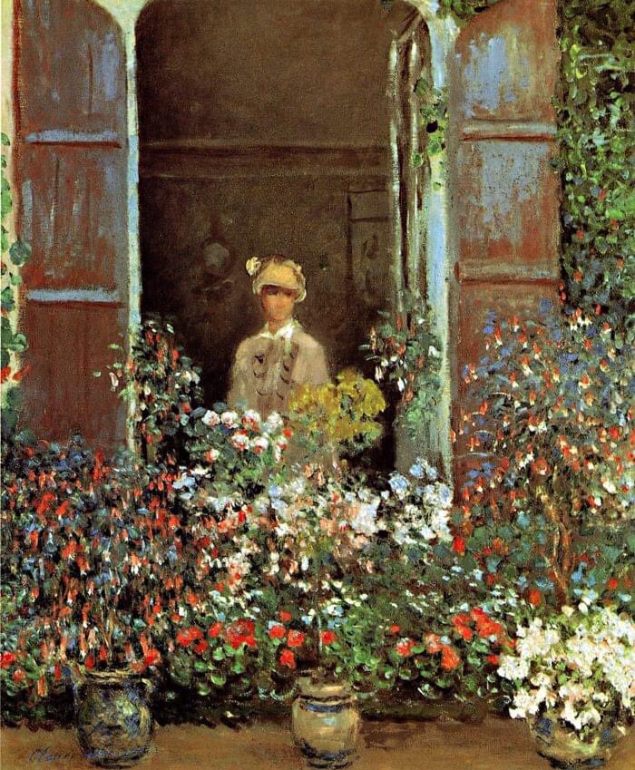 olgatuleninova's tweet image. Claude Monet - Camille Monet à la fenêtre　1873　huile sur toile