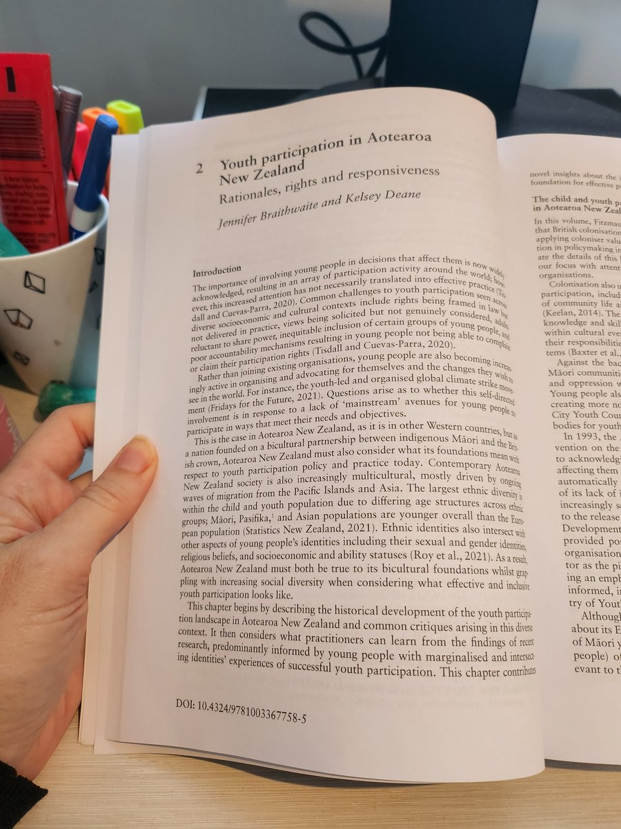 BraithwaiteJen's tweet photo. @ivornadir I was very excited to get my copy by courier today and see my chapter in print! https://t.co/RK9d5NNp25