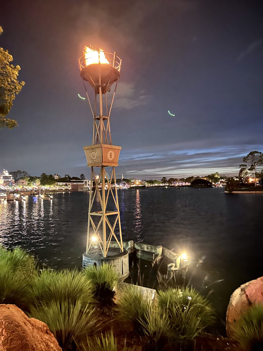 The soon to be unobstructed view of Worldshowcase lagoon 😁